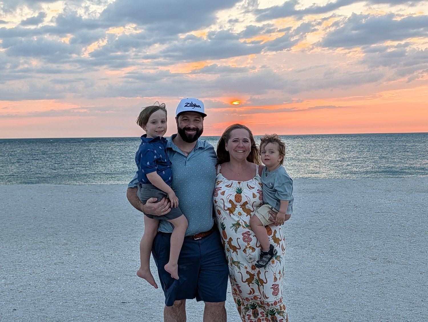 Beach Sunset with the Family