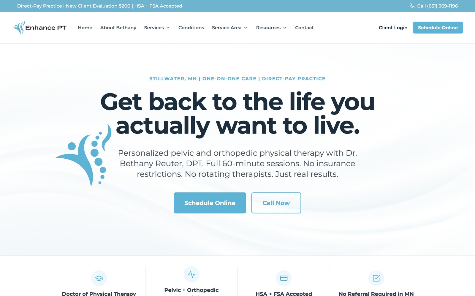 Enhance PT website