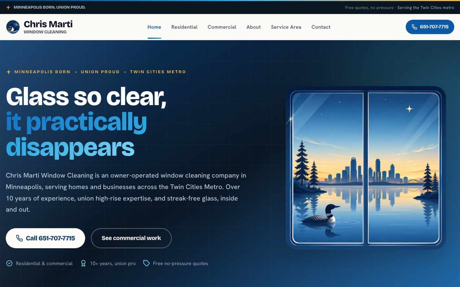 Chris Marti Window Cleaning website